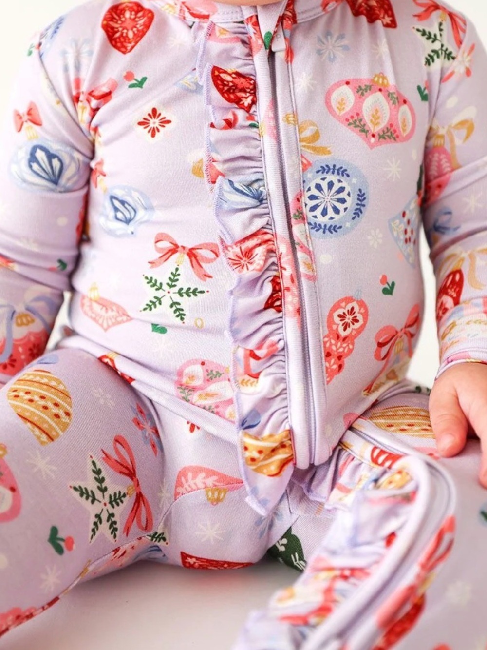 Posh Peanut Holly Footed Romper 12-18M